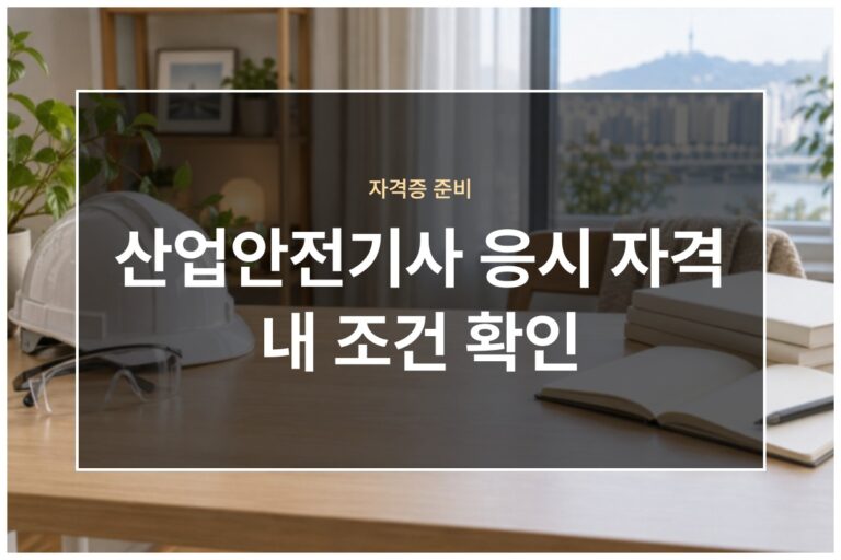 산업안전기사 응시 자격
