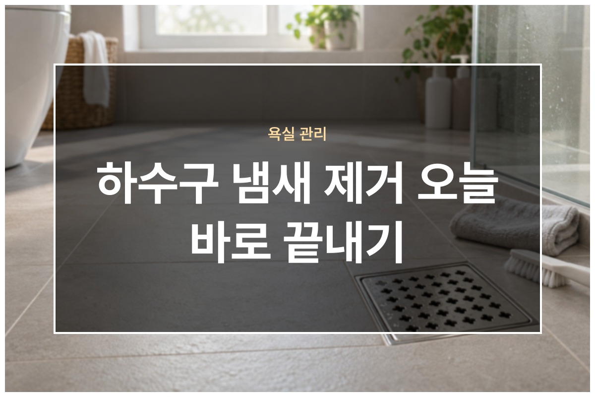 하수구 냄새 제거 욕실과 베란다 원인별 청소법과 재발 막는 트랩 점검