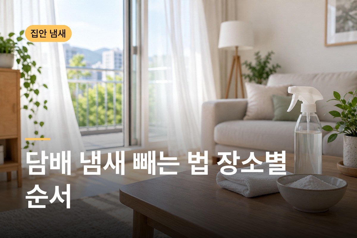 담배 냄새 빼는 법 옷과 벽지와 소파까지 장소별로 오늘 바로 하는 순서