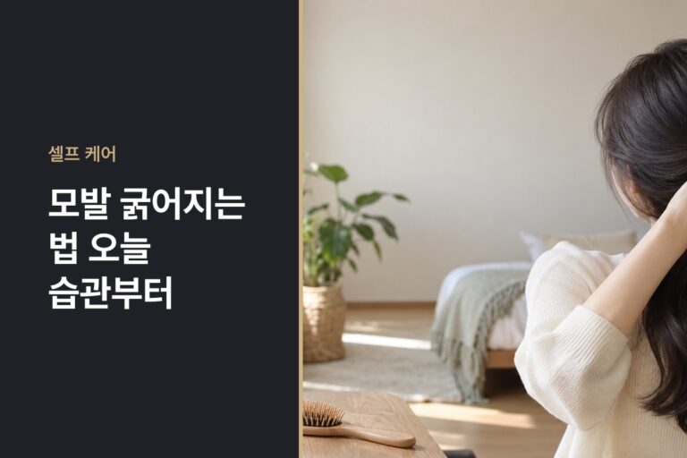 모발 굵어지는 법