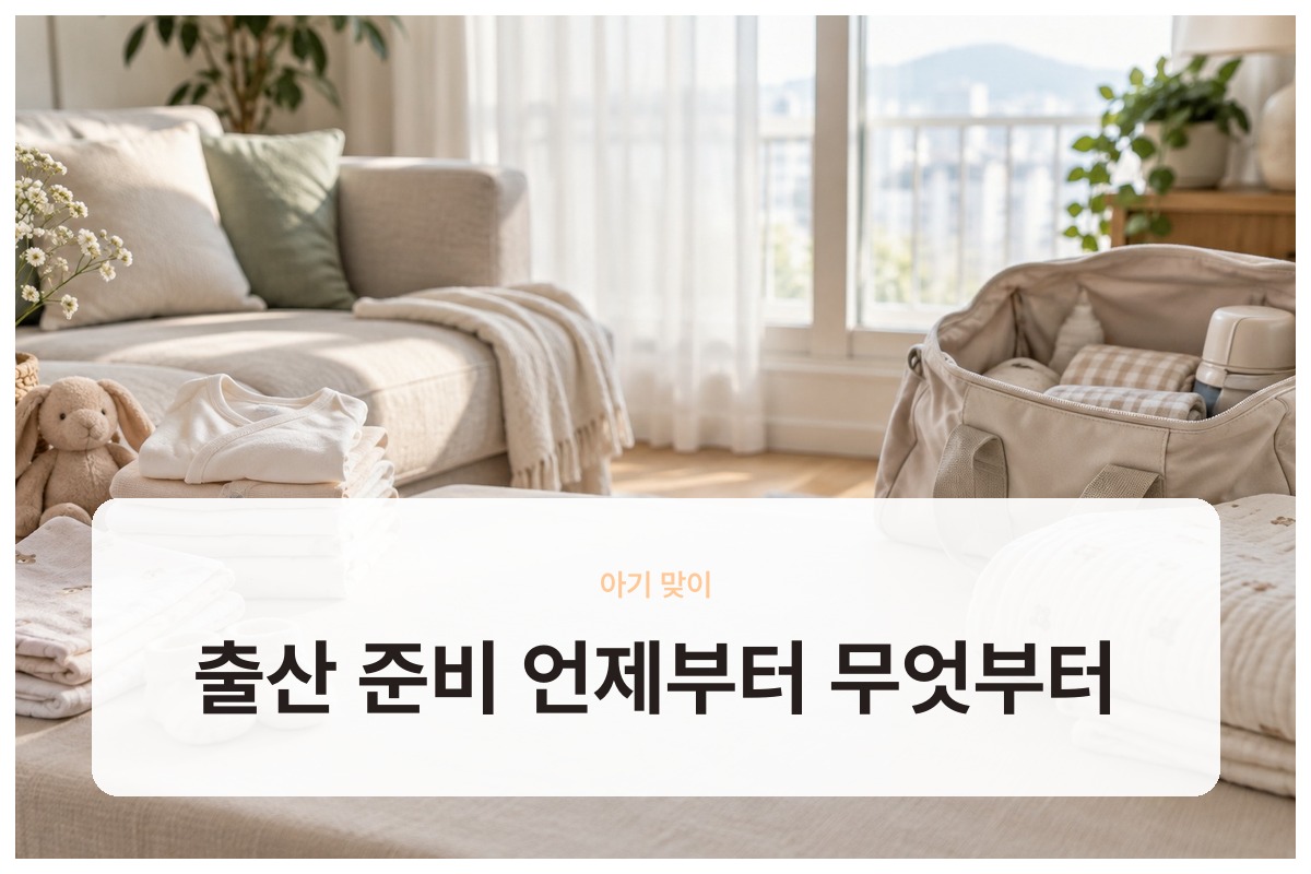 출산 준비하는 법 언제부터 시작하고 출산 가방까지 무엇부터 챙길지 정리
