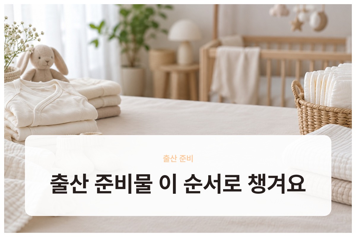 출산 준비물 챙기는 법 주수별 순서와 겨울 출산에 더 챙길 것